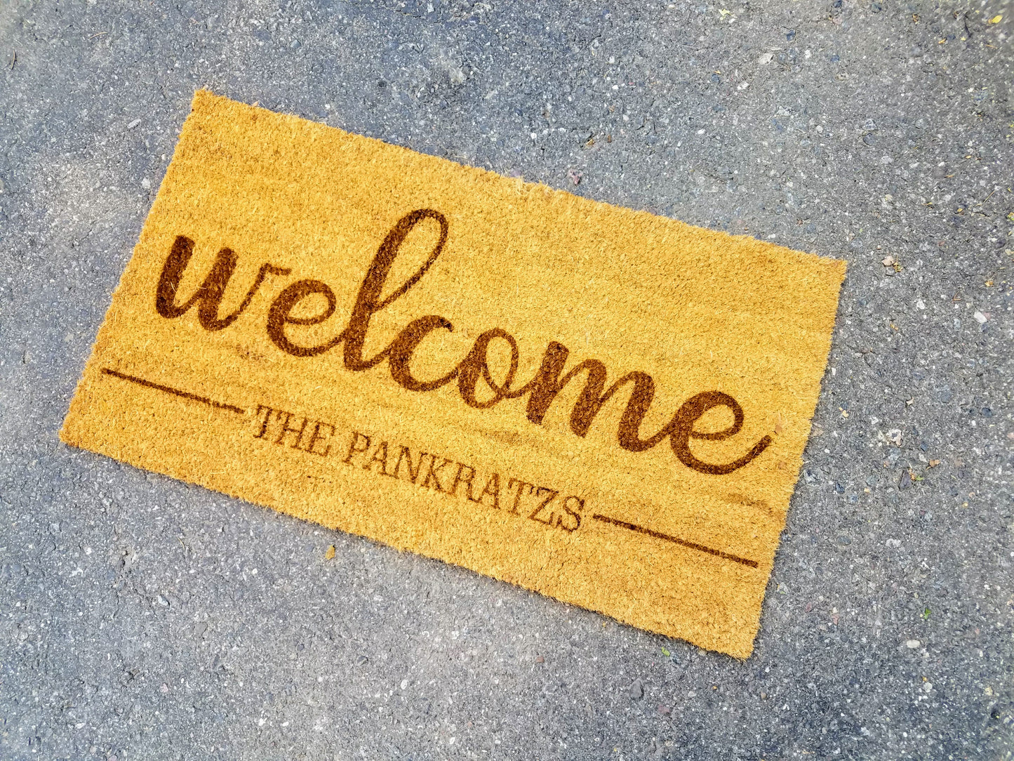 Personalized Welcome Door Mat