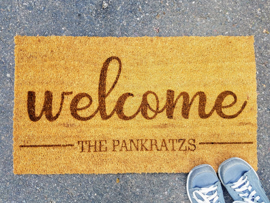 Personalized Welcome Door Mat