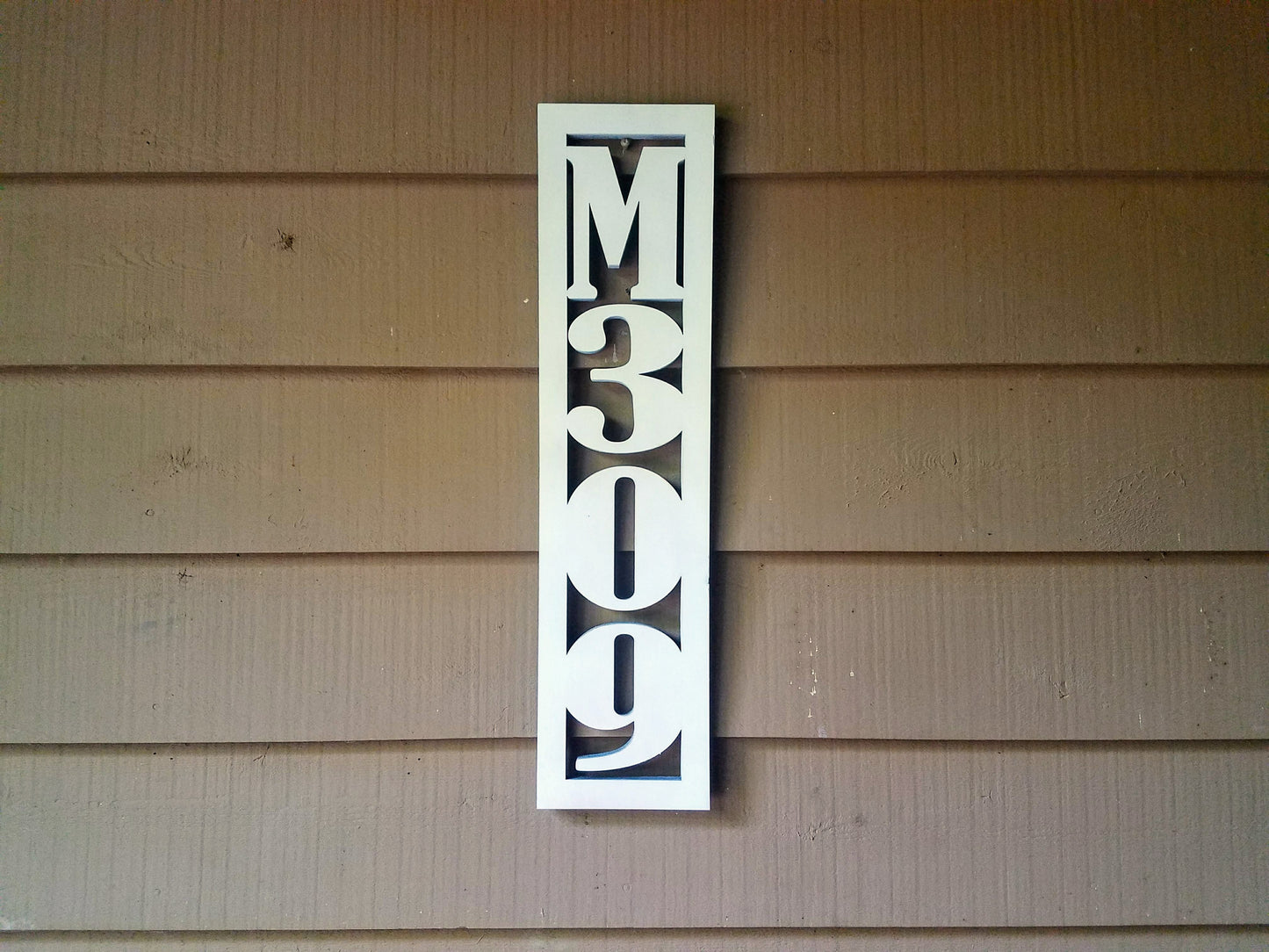 Custom Wood House Number Cutout