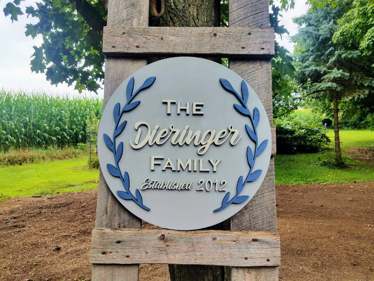 Personalized Established Last Name Laser Cut Sign