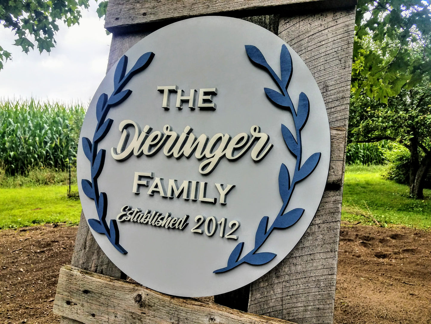 Personalized Established Last Name Laser Cut Sign