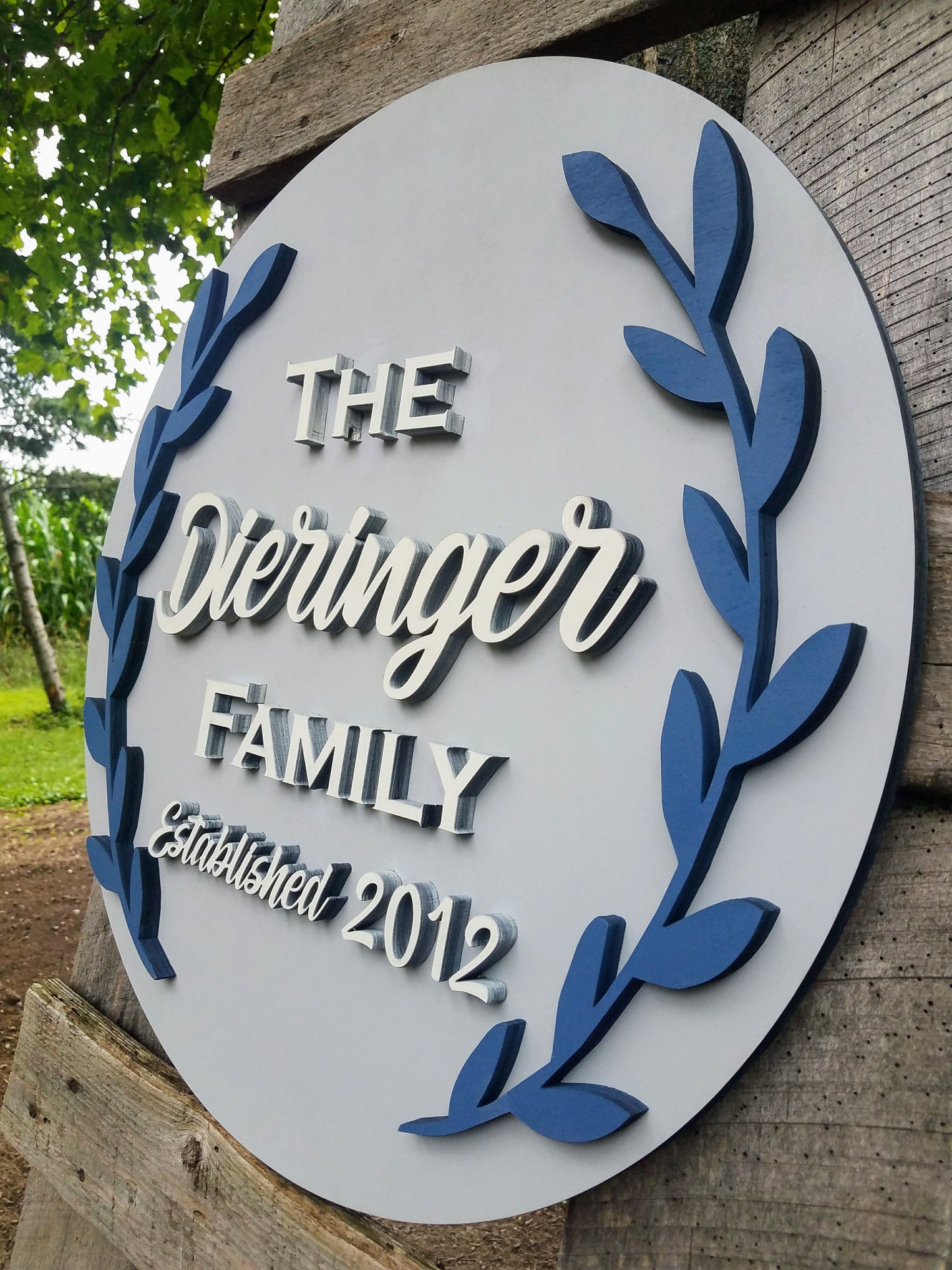 Personalized Established Last Name Laser Cut Sign