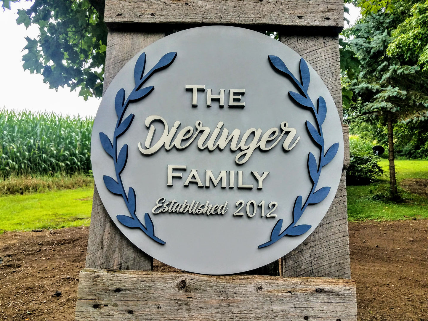 Personalized Established Last Name Laser Cut Sign