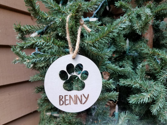 Farmhouse Christmas Ornament | Personalized Pet Christmas Ornament