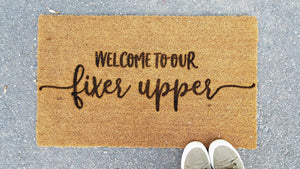Welcome to our Fixer Upper | Coir Door Mat