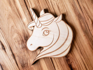 DIY Unicorn Wood Cutout Paint Kit | Unicorn Paint Kit | Kids Paint Kit