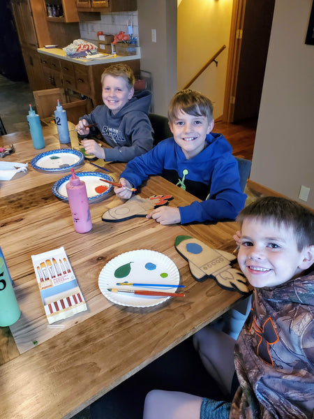 DIY Rocket Wood Cutout Paint Kit | Rocket Paint Kit | Kids Paint Kit