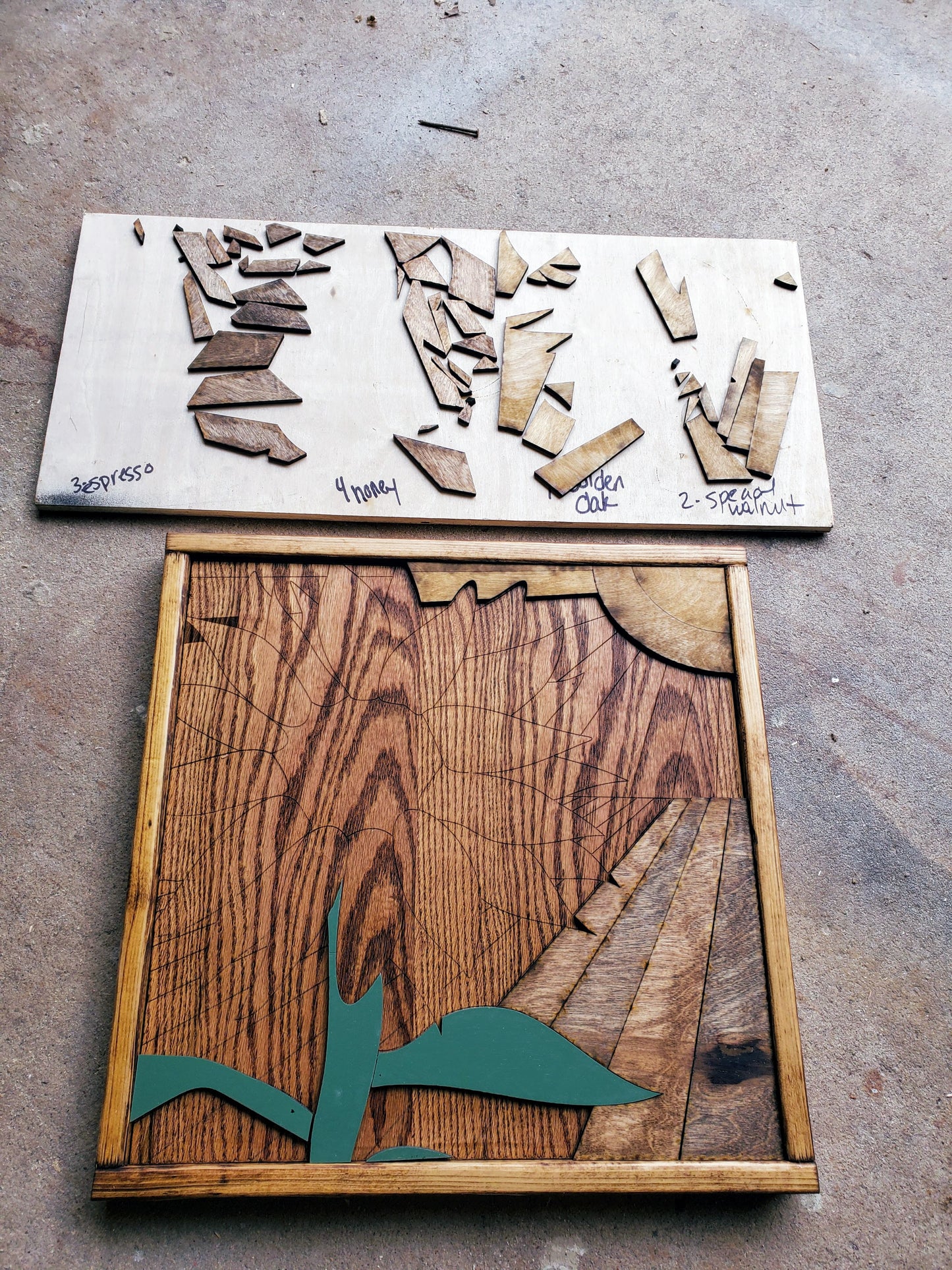 DIY Wood Sunflower Sign | DIY Raised Puzzle Sign
