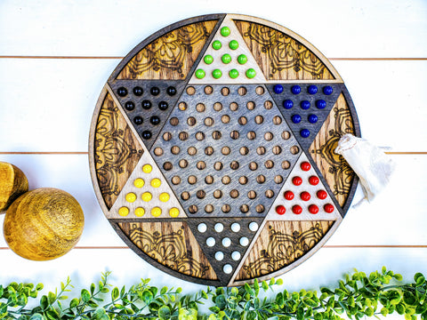 Chinese Checkers Board with Marbles | Fun Gifts | Board Games