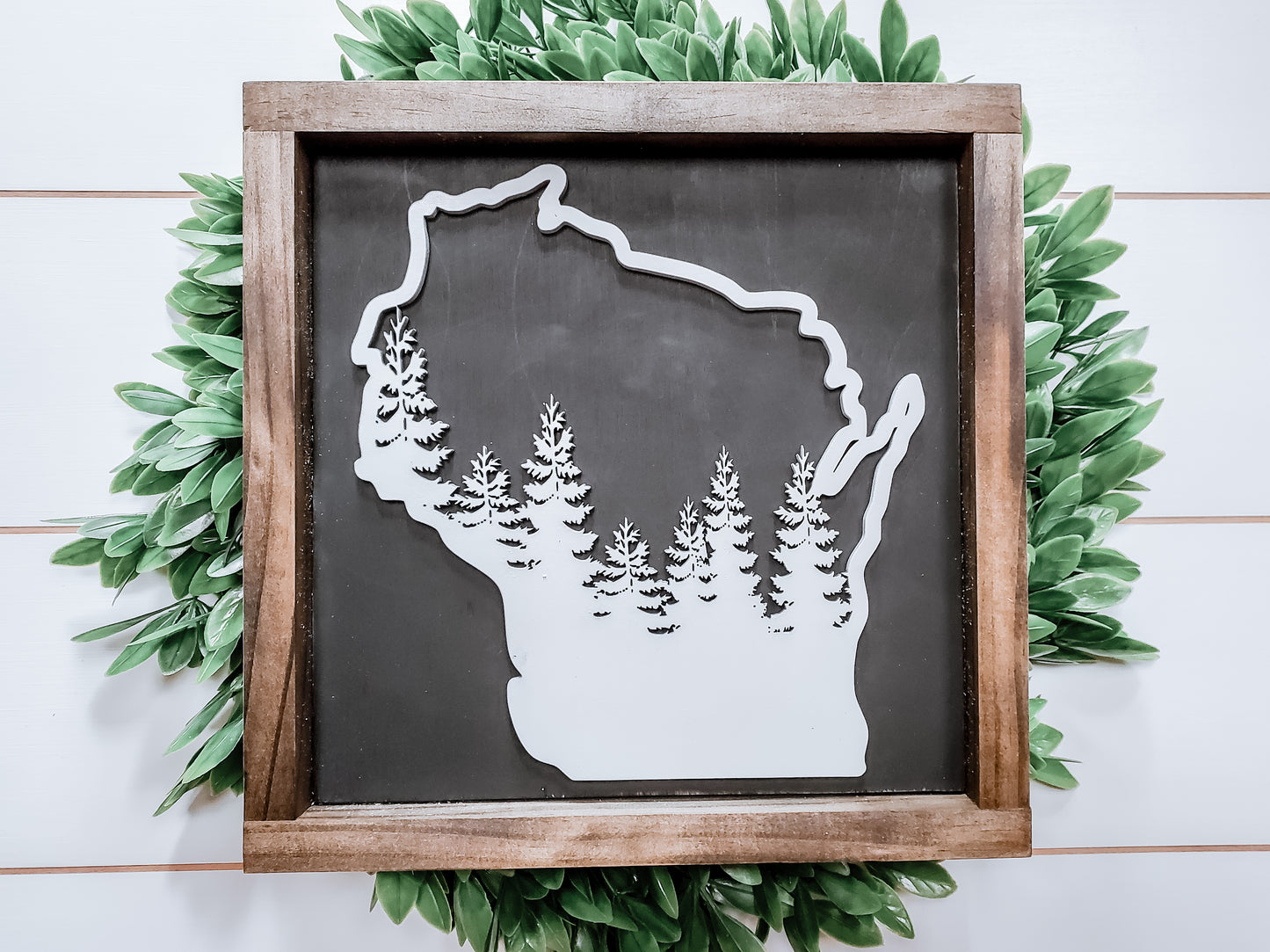 Wisconsin Forest | Wisconsin Art | Wisconsin Home Sign | Wisconsin Home Decor | Wisconsin Gifts