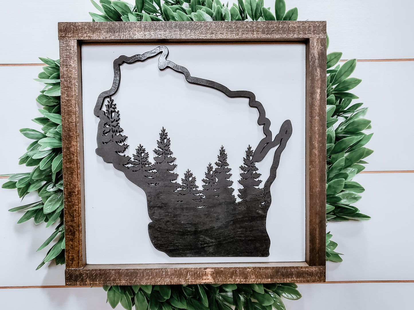 Wisconsin Forest | Wisconsin Art | Wisconsin Home Sign | Wisconsin Home Decor | Wisconsin Gifts