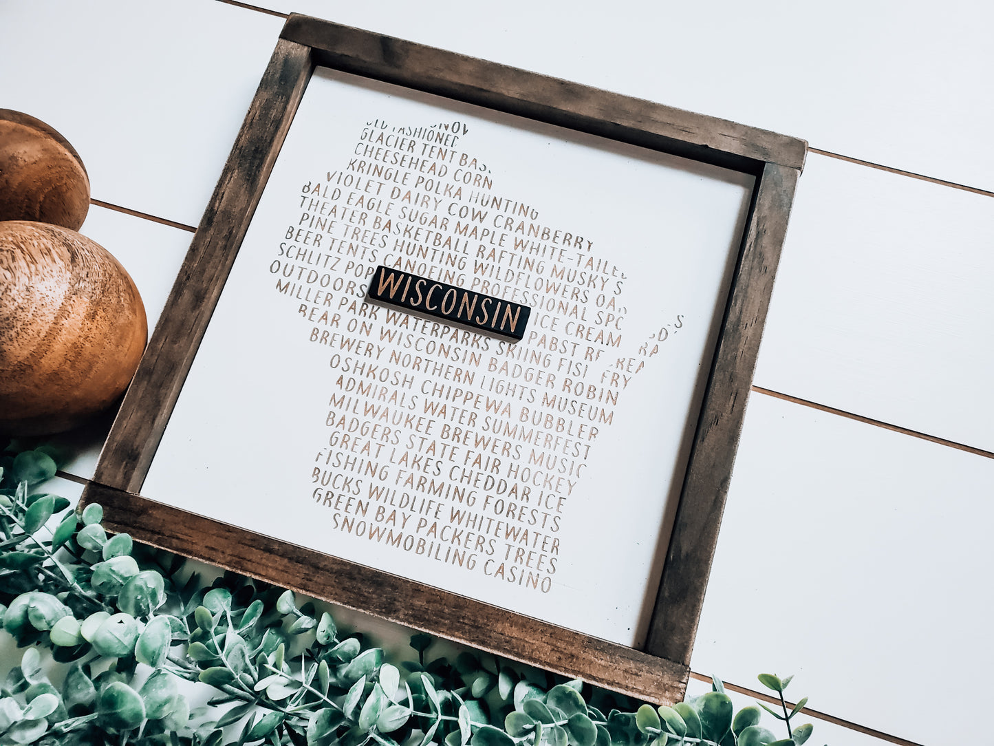 Wisconsin Fun Word Art Sign