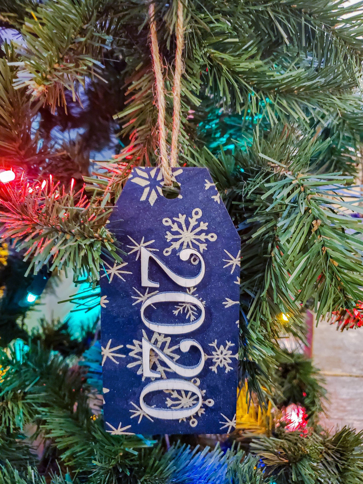 Farmhouse Christmas Ornament | 2020 Christmas Ornament | Stocking Tag