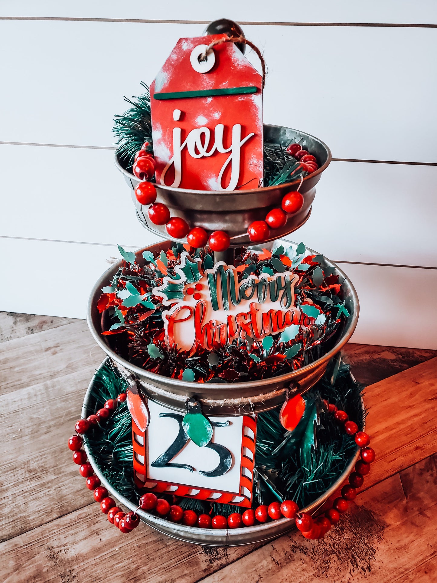 Tiered Tray Decor Christmas | Tiered Tray Decor | Tiered Tray Decor Bundle | Tiered Tray Signs | Tiered Tray DIY Kit