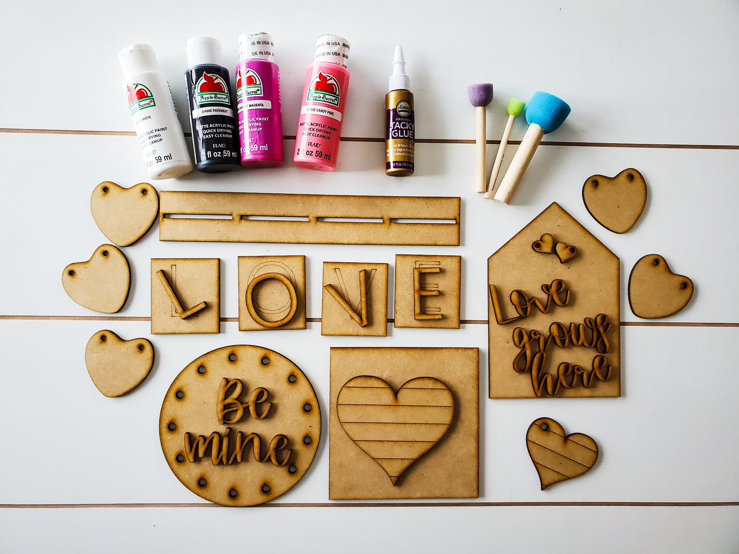 Tiered Tray Decor Valentine's Day Mini Signs | Tiered Tray Decor | Tiered Tray Decor Bundle | Tiered Tray Signs | Tier Tray DIY Kit