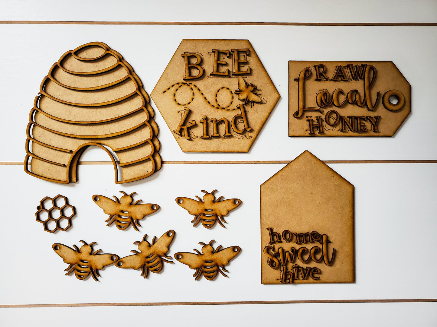 Honey Bee Tiered Tray Decor | Summer Tiered Tray Decor | Tiered Tray Decor Bundle | Tiered Tray Signs | Tiered Tray DIY Kit