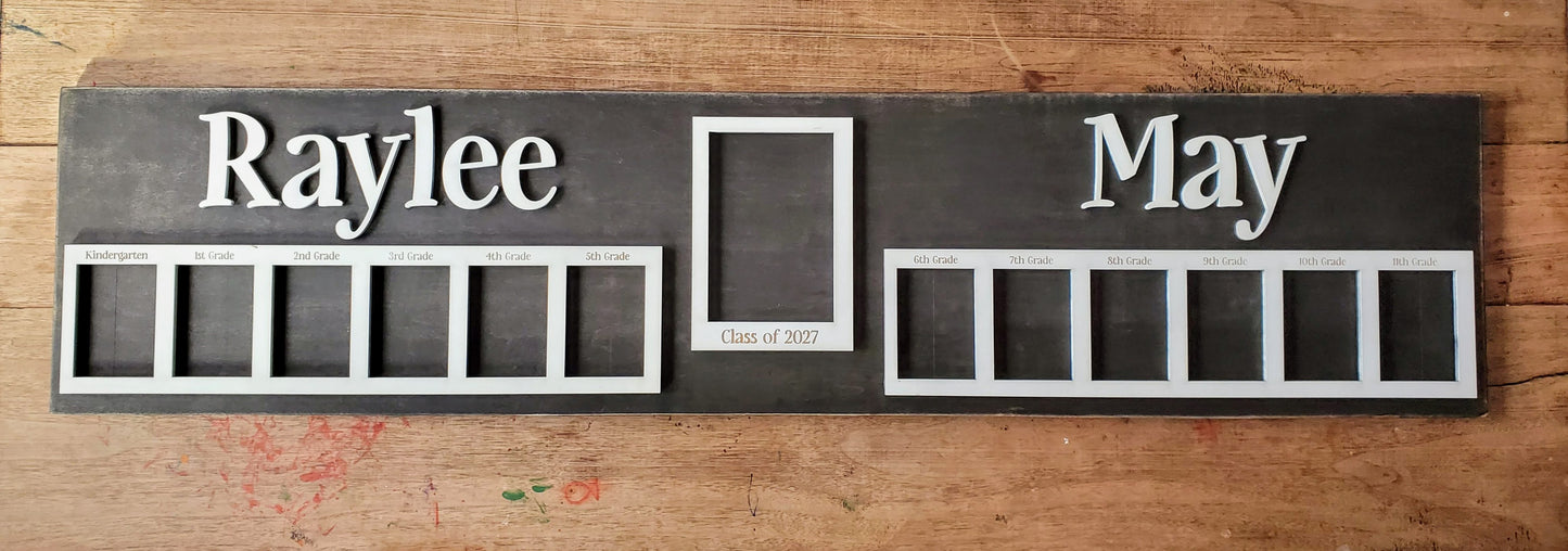 Personalized Grade School Picture Day Display Sign | 5k Through 12th Grade Picture Sign