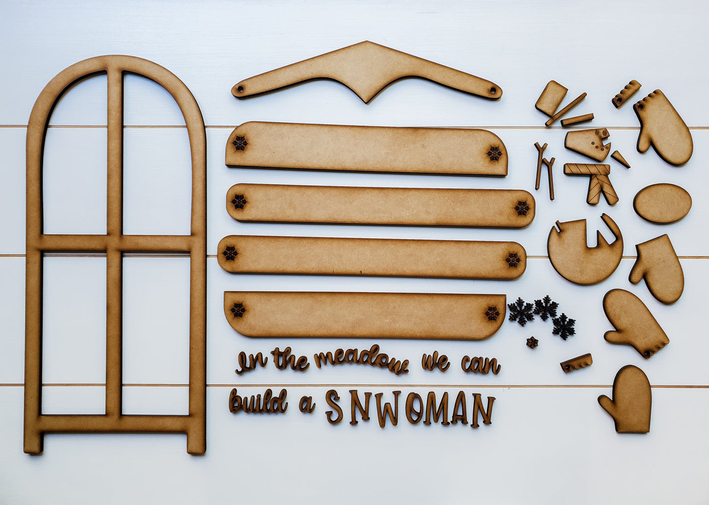 Winter Sled DIY Sign Kit | DIY Paint Party Set
