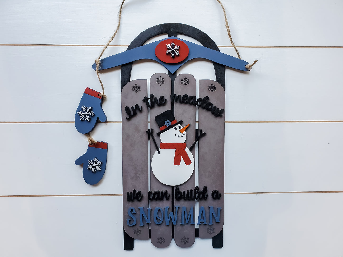 Winter Sled DIY Sign Kit | DIY Paint Party Set