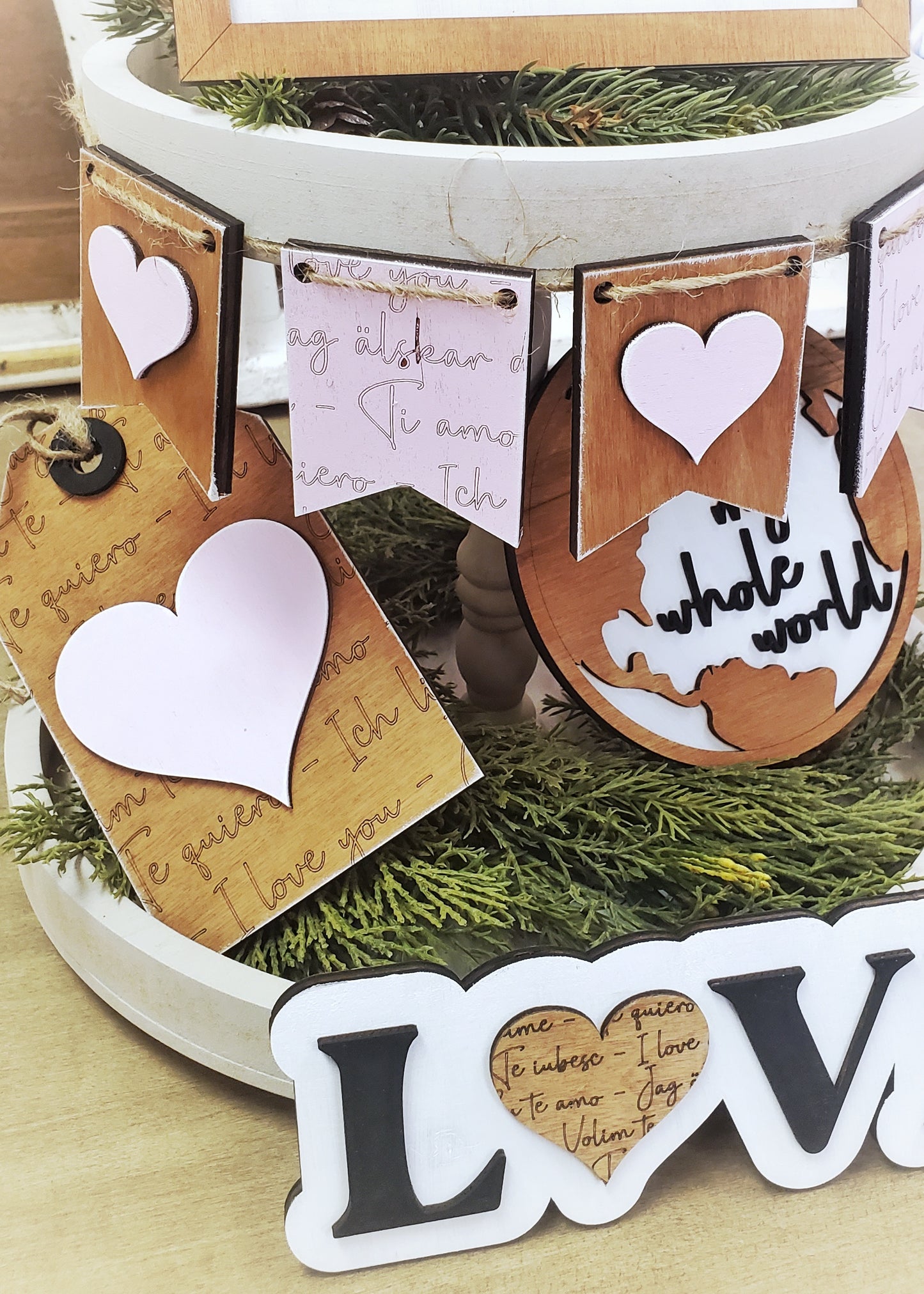 Mi Amor Tiered Tray Decor Mini Signs | Tiered Tray Decor | Tiered Tray Decor Bundle | Tiered Tray Signs | Tier Tray DIY Kit