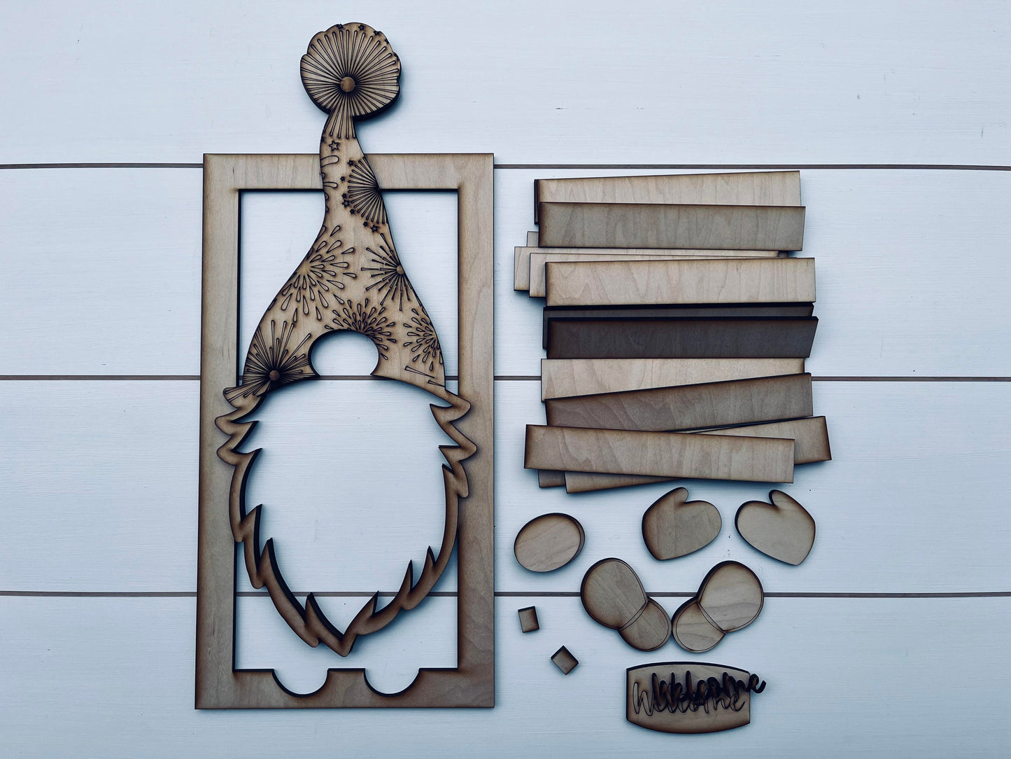 Gnome Shutter DIY Sign Kit | DIY Paint Party Set