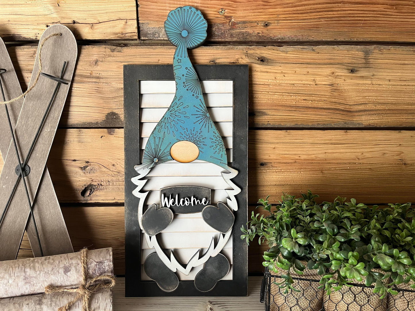 Gnome Shutter DIY Sign Kit | DIY Paint Party Set