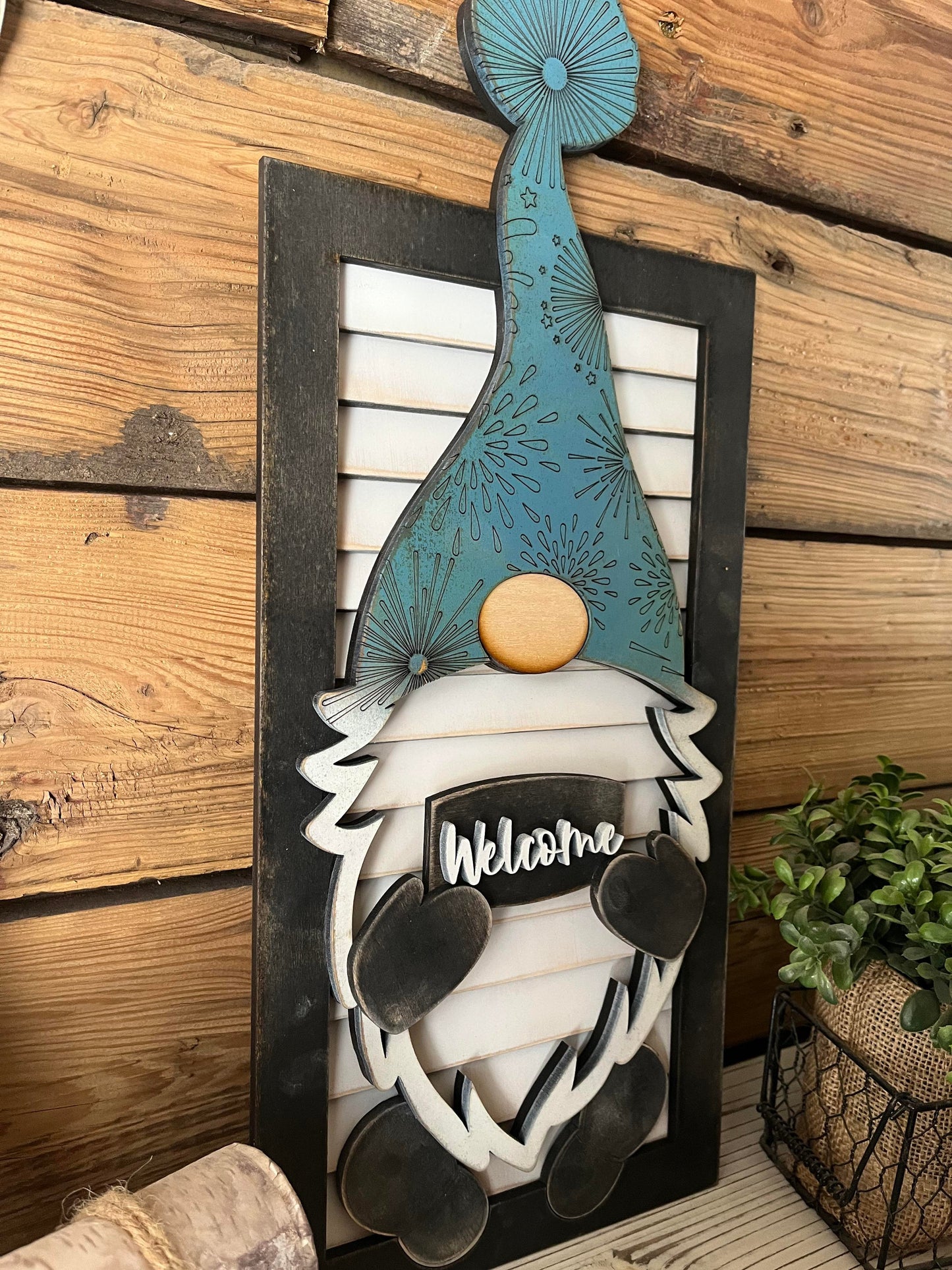 Gnome Shutter DIY Sign Kit | DIY Paint Party Set