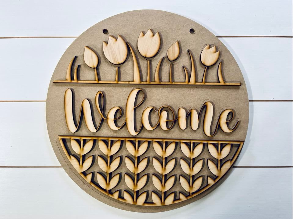 Spring DIY Sign Kit | DIY Paint Party Set | Multiple Sign Choices