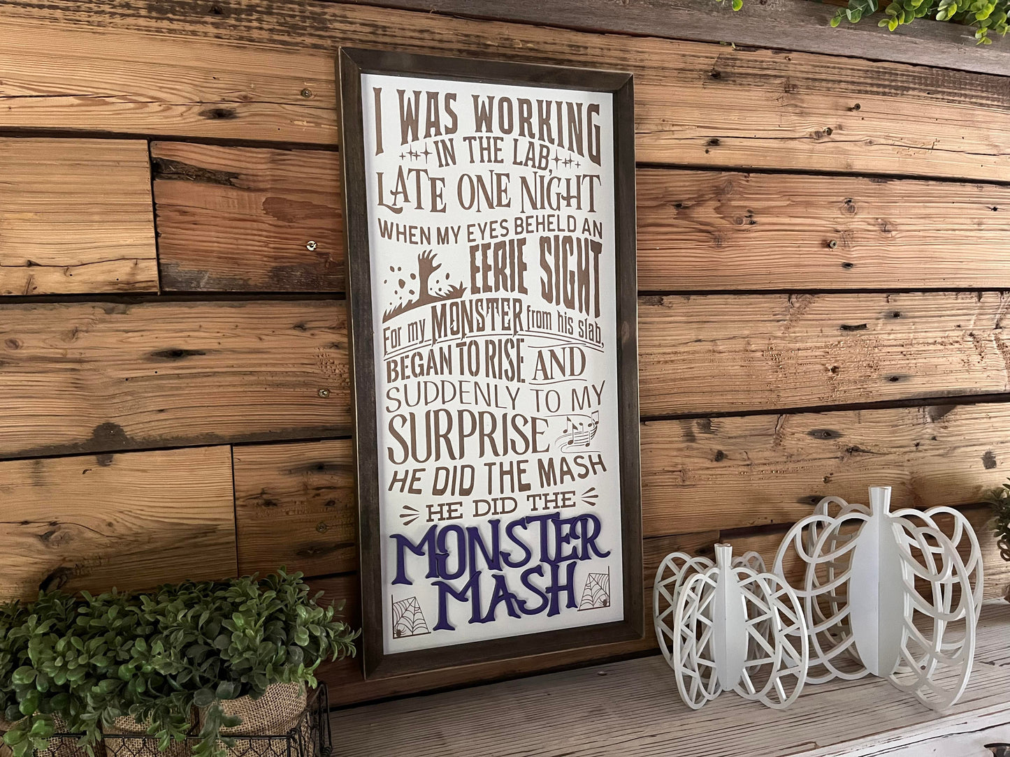 Monster Mash Decor | Halloween Decor | Halloween Sign Decor | Monster Mash Sign