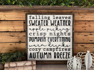 READY TO SHIP - Fall Decor | Fall Decor for Front Porch | Fall Signs for Home | Fall Signs Wooden | Fall Signs Decor | Autumn Decor | Fall Subway Art