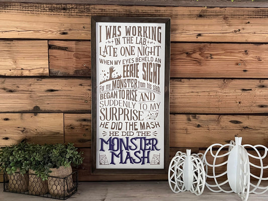 Monster Mash Decor | Halloween Decor | Halloween Sign Decor | Monster Mash Sign