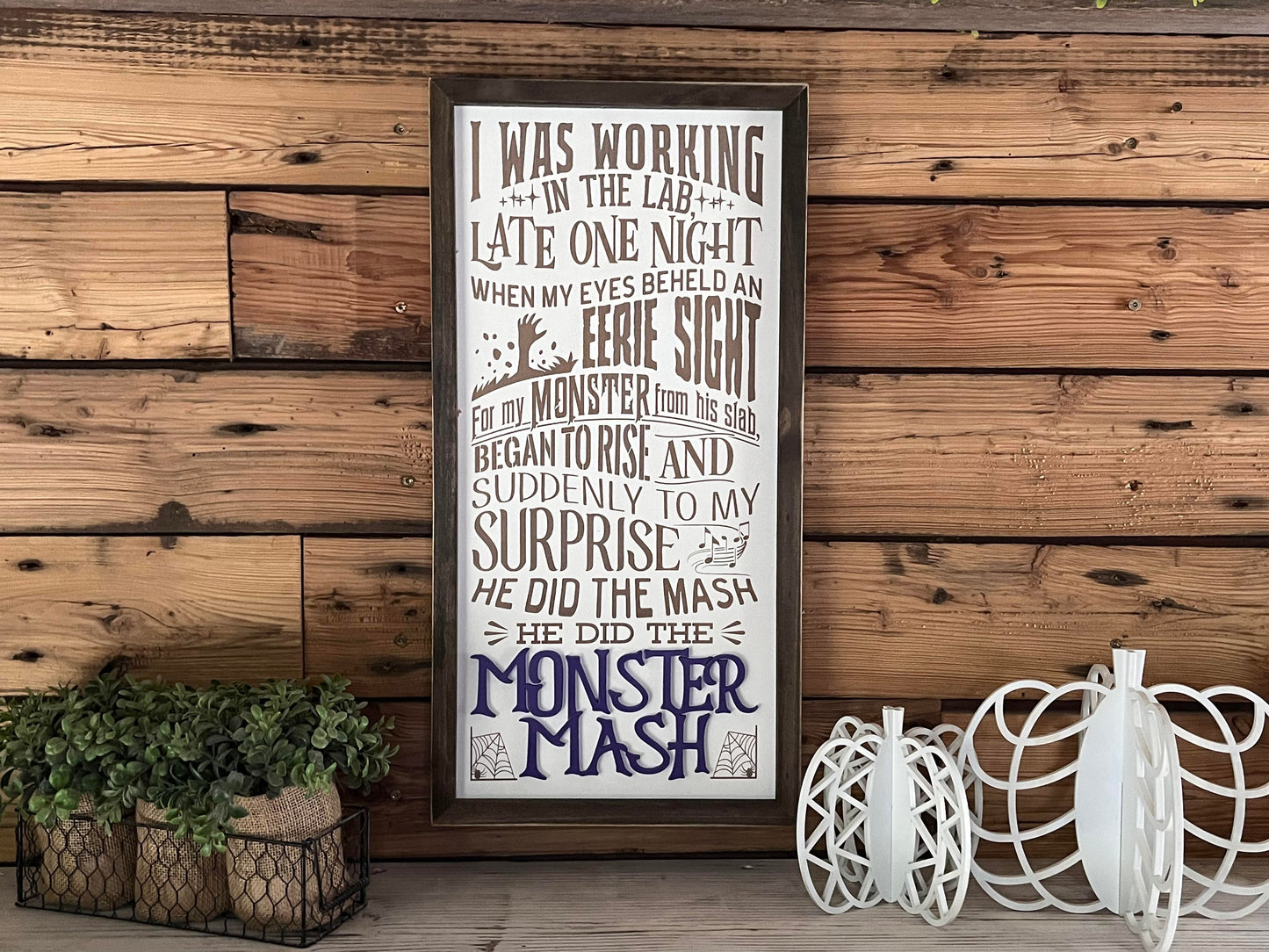 READY TO SHIP - Monster Mash Decor | Halloween Decor | Halloween Sign Decor | Monster Mash Sign