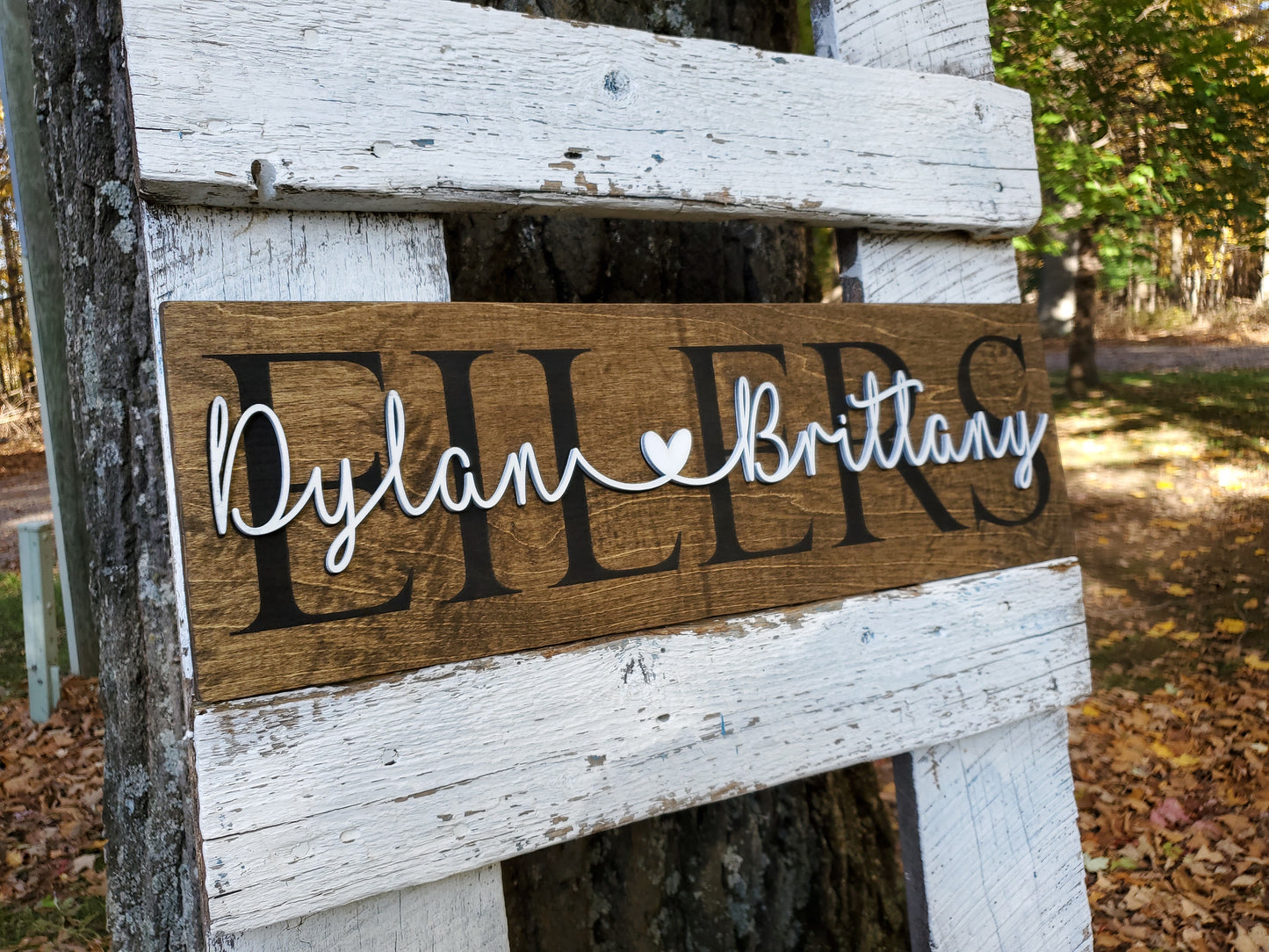 Personalized Laser Cut Wedding Decor Sign with Names