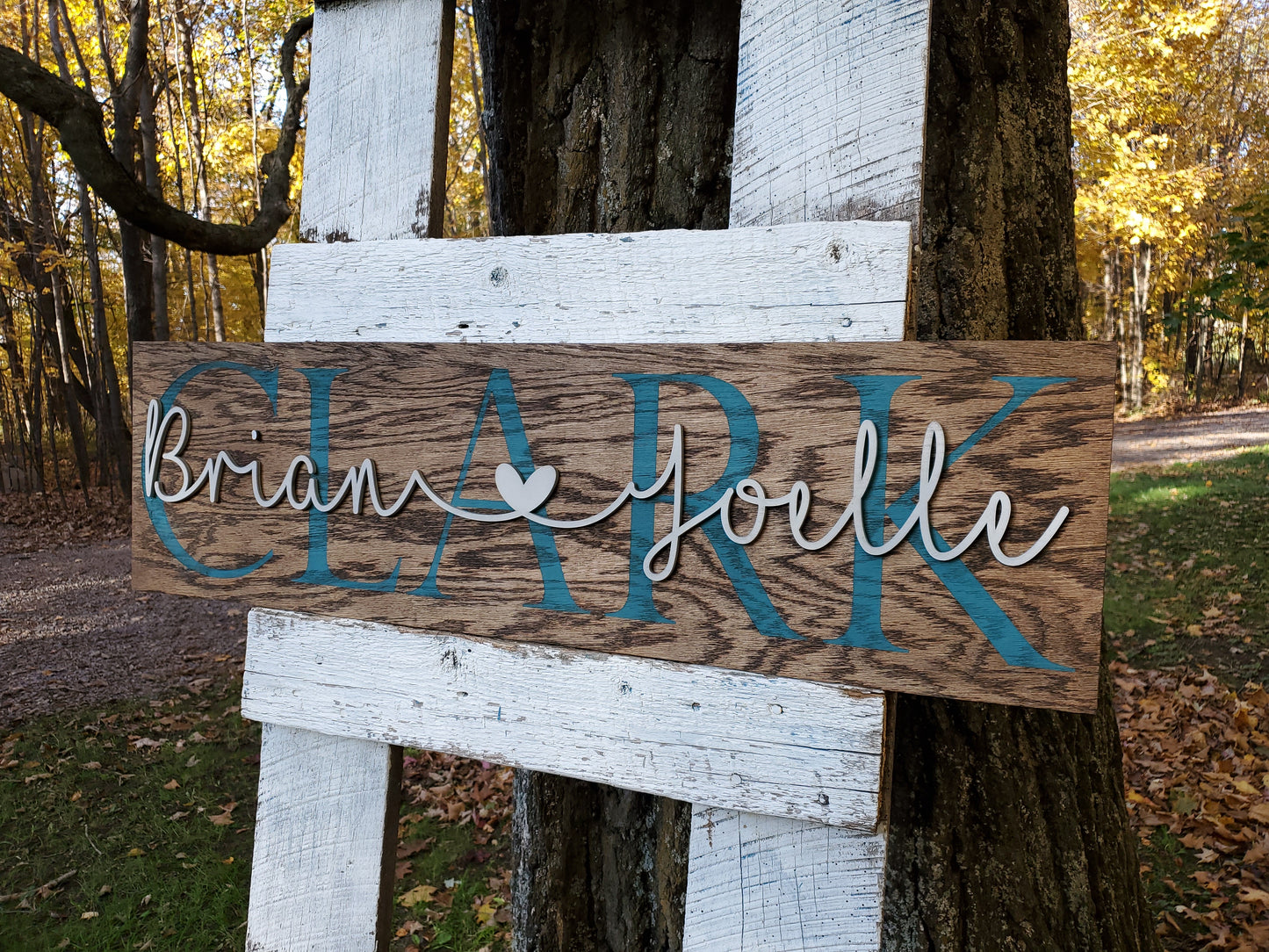Personalized Laser Cut Wedding Decor Sign with Names
