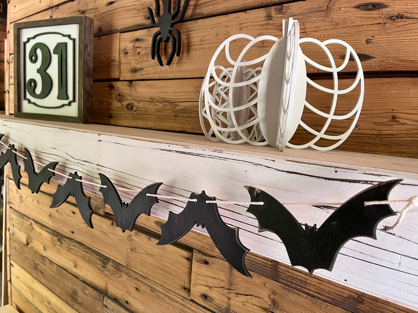 Halloween Mantel Decor | Autumn Mantel Decor
