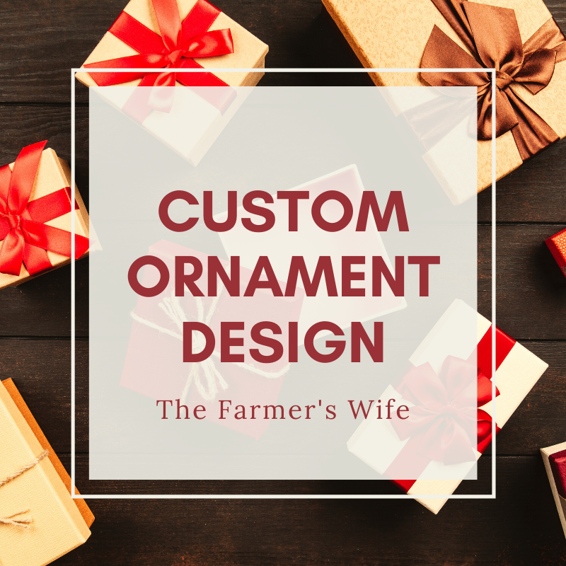 Custom Farmhouse Christmas Ornament | Personalized Design Christmas Ornament | Family Christmas Ornament