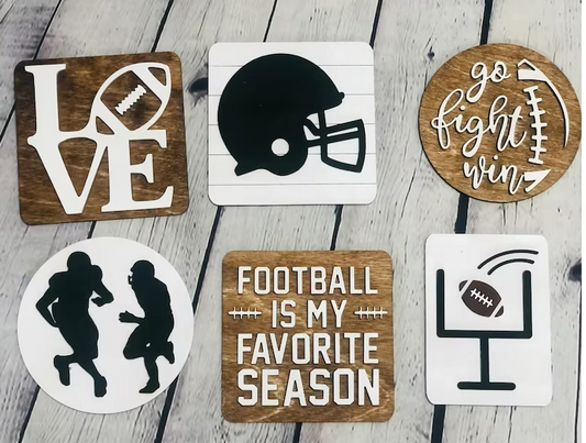 Football Tiered Tray Decor | Tiered Tray Signs | Tiered Tray Decor Fall | Tiered Tray Decor | Tiered Tray Decor Bundle |Tier Tray DIY Kit