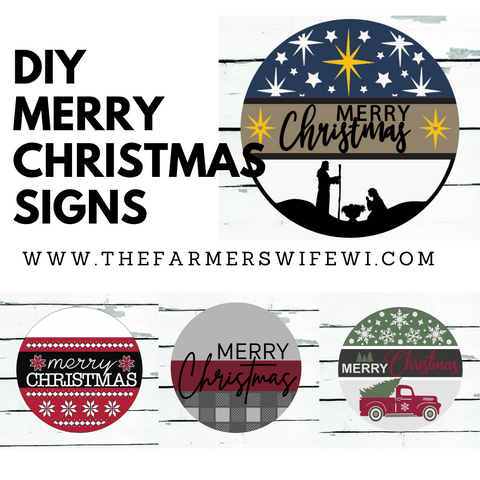 Merry Christmas DIY Sign Kit | DIY Paint Party Set | Holiday Sign Choices