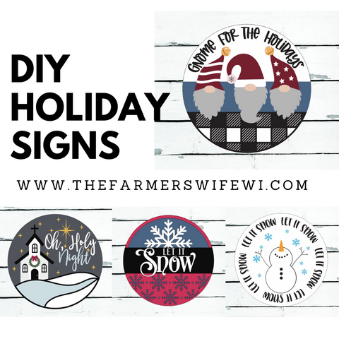 Holiday DIY Sign Kit | DIY Paint Party Set | Let it Snow | Oh Holy Night