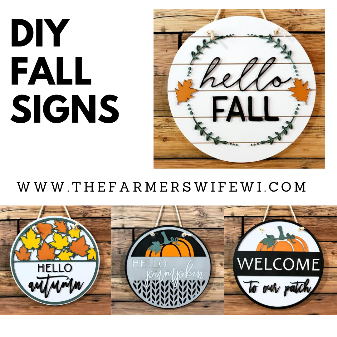 Fall DIY Sign Kit | DIY Paint Party Set | Multiple Sign Choices