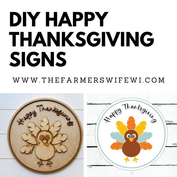 Happy Thanksgiving DIY Sign Kit | DIY Paint Party Set | Fall Sign