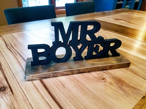 Personalized Desk Name Plate | Teacher Gift