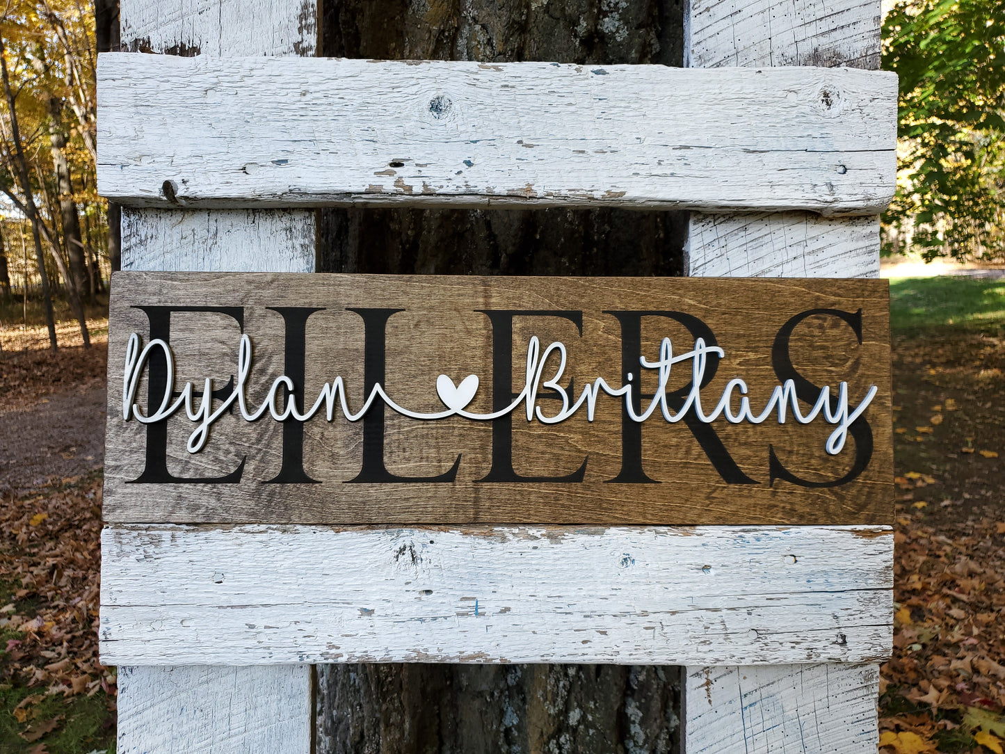 Personalized Laser Cut Wedding Decor Sign with Names