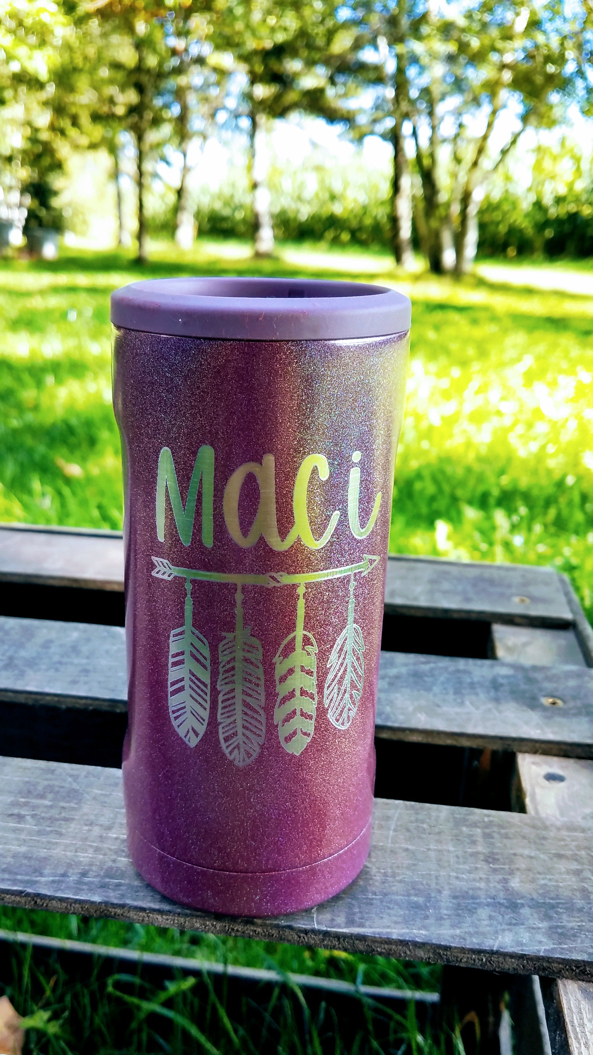 Personalized Engraved Slim Can Insulated Canister - Brumate – The ...