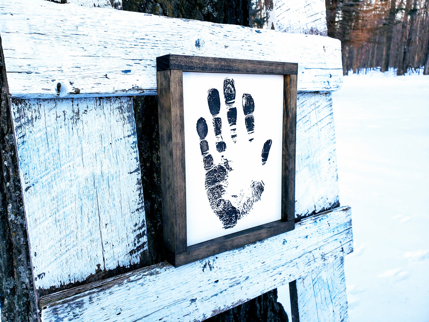 Custom Handprint Engraved Sign