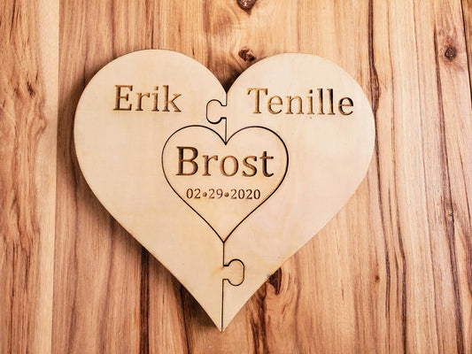 Unity Puzzle - Engraved Writing