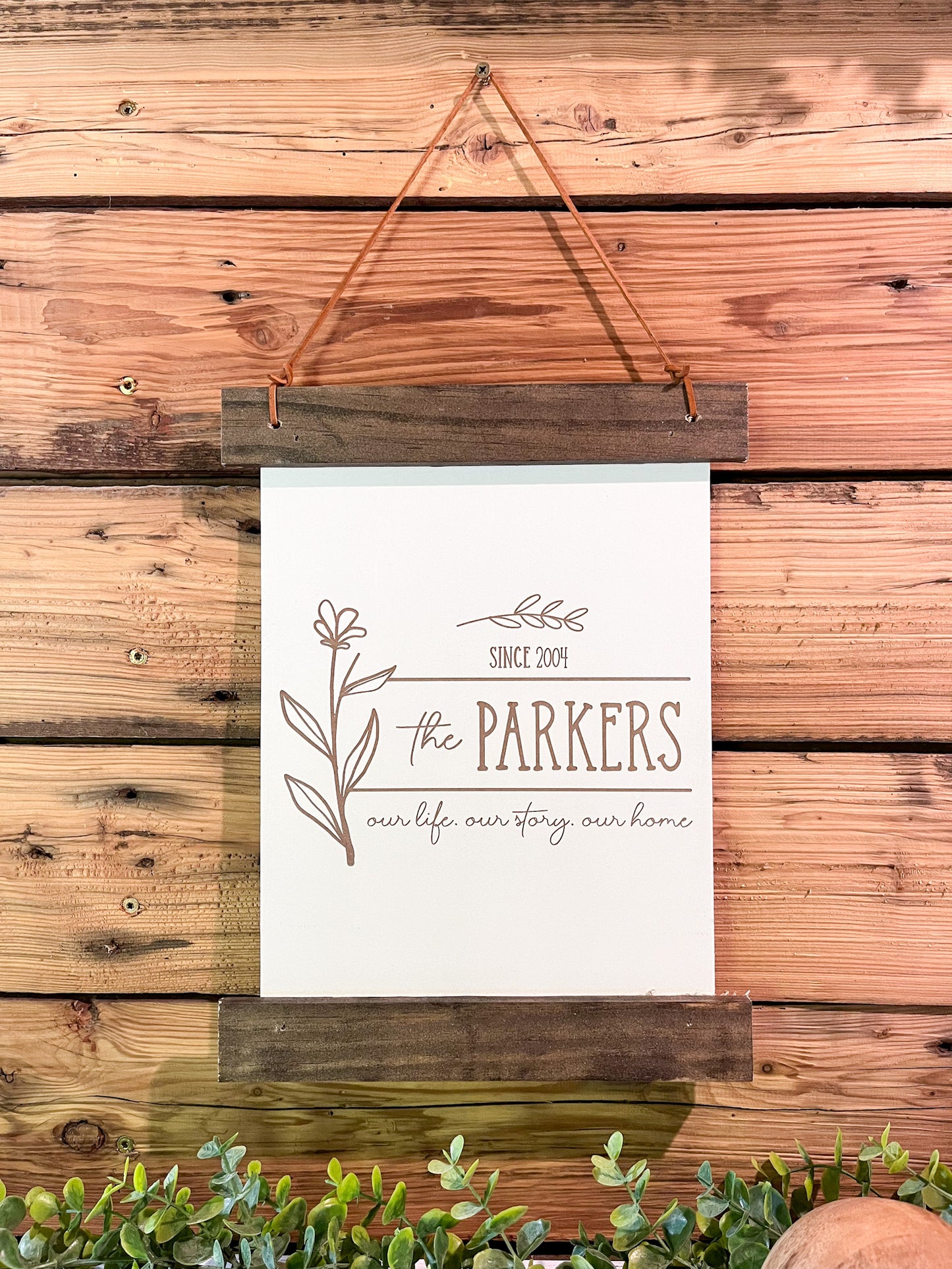 Family Name Sign | Wedding Gift | Last Name Sign | Anniversary Gifts | Established Sign | Mini Family Name Sign