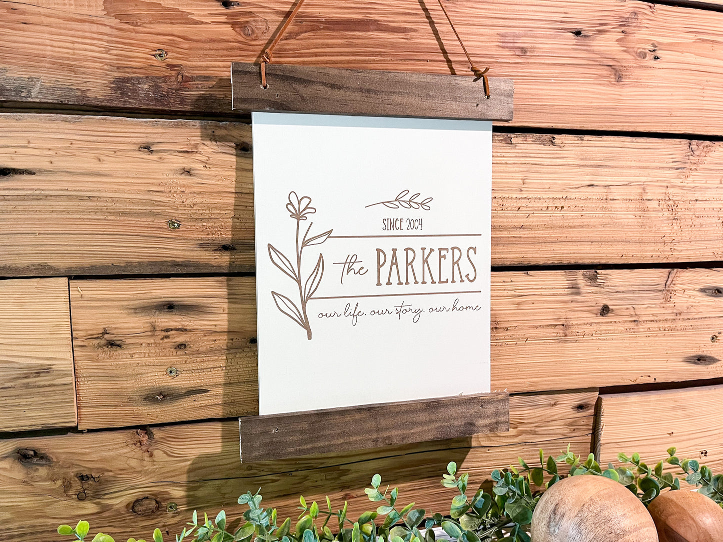 Family Name Sign | Wedding Gift | Last Name Sign | Anniversary Gifts | Established Sign | Mini Family Name Sign