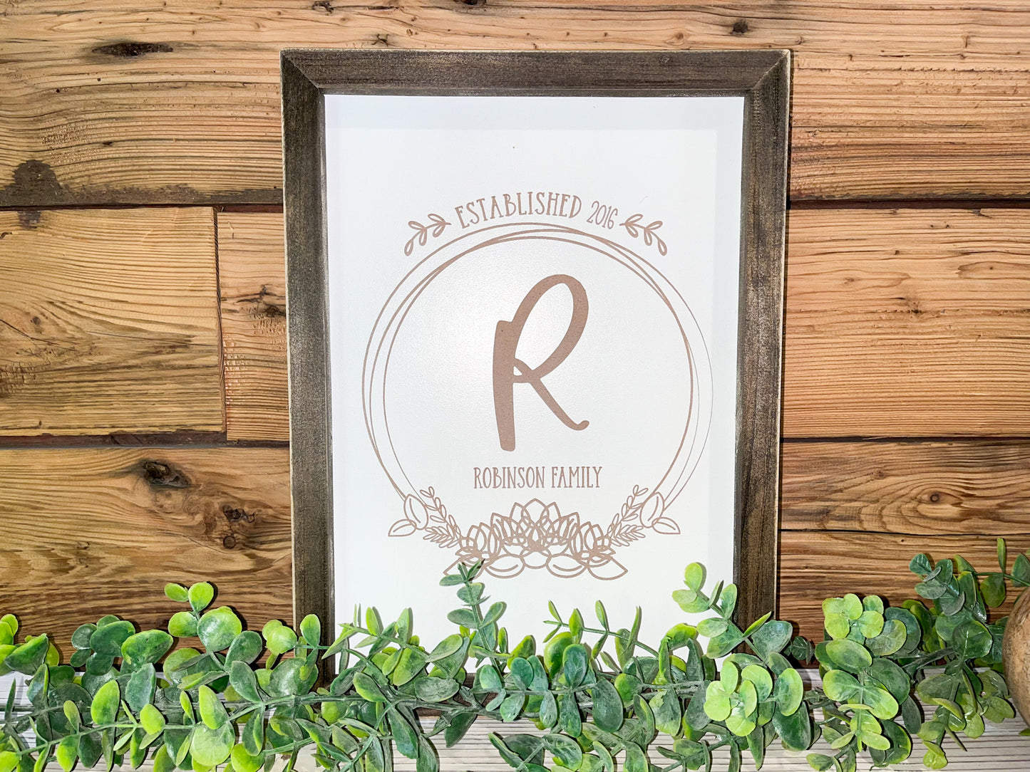 Family Name Sign | Wedding Gift | Last Name Sign | Anniversary Gifts | Established Sign | Mini Family Name Sign