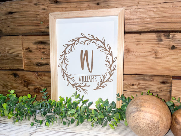 Family Name Sign | Wedding Gift | Last Name Sign | Anniversary Gifts | Established Sign | Mini Family Name Sign